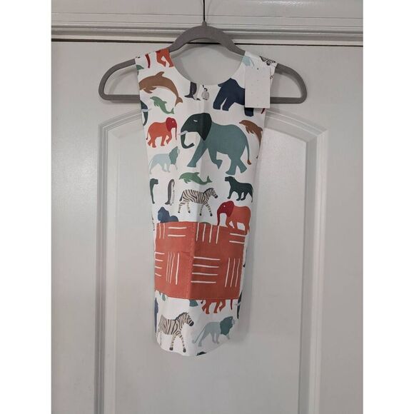 Audrey & Bear African Savannah Apron Smock kid's 2-4T painting cooking baking - Picture 1 of 6